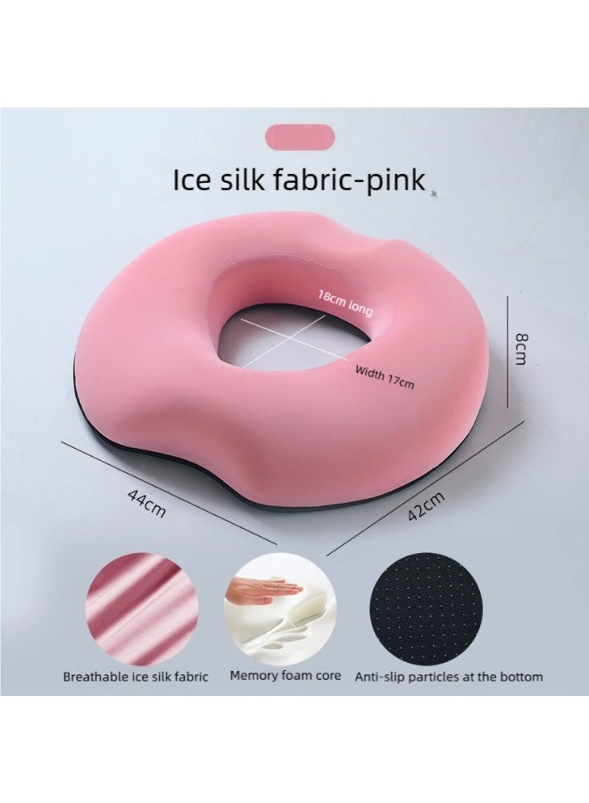 Hemorrhoid & Postpartum Recovery Seat Cushion【Pink】 | 4-Zone Relief, Gender-Specific Hollows, Breathable Memory Foam, Upgrade from Donut Cushion - Image 4